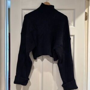 Zara Distressed Cropped Sweater